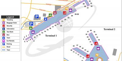 Mexiko-Stadt-Flughafen-gate Karte