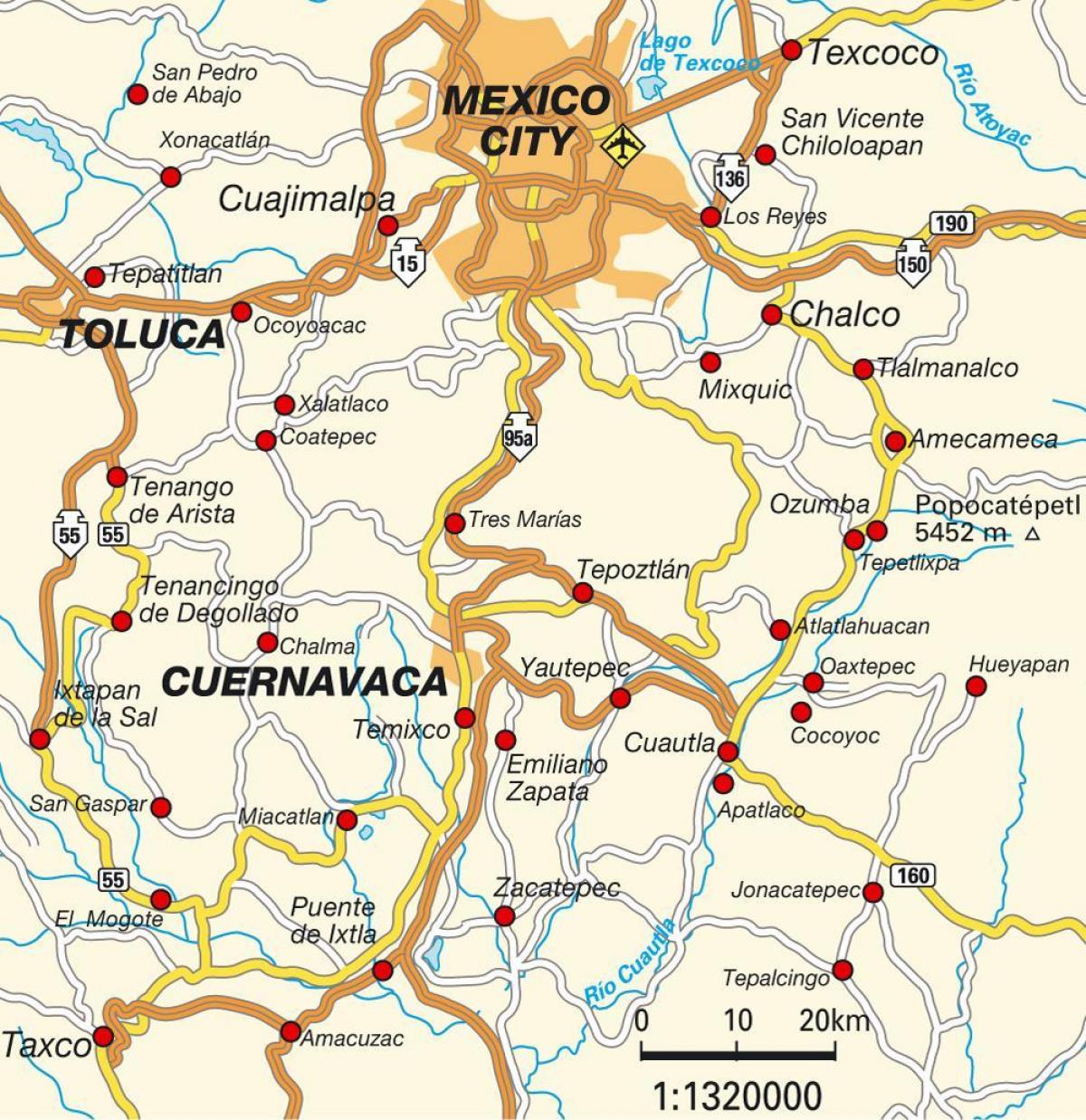 ciudad Mexico Karte