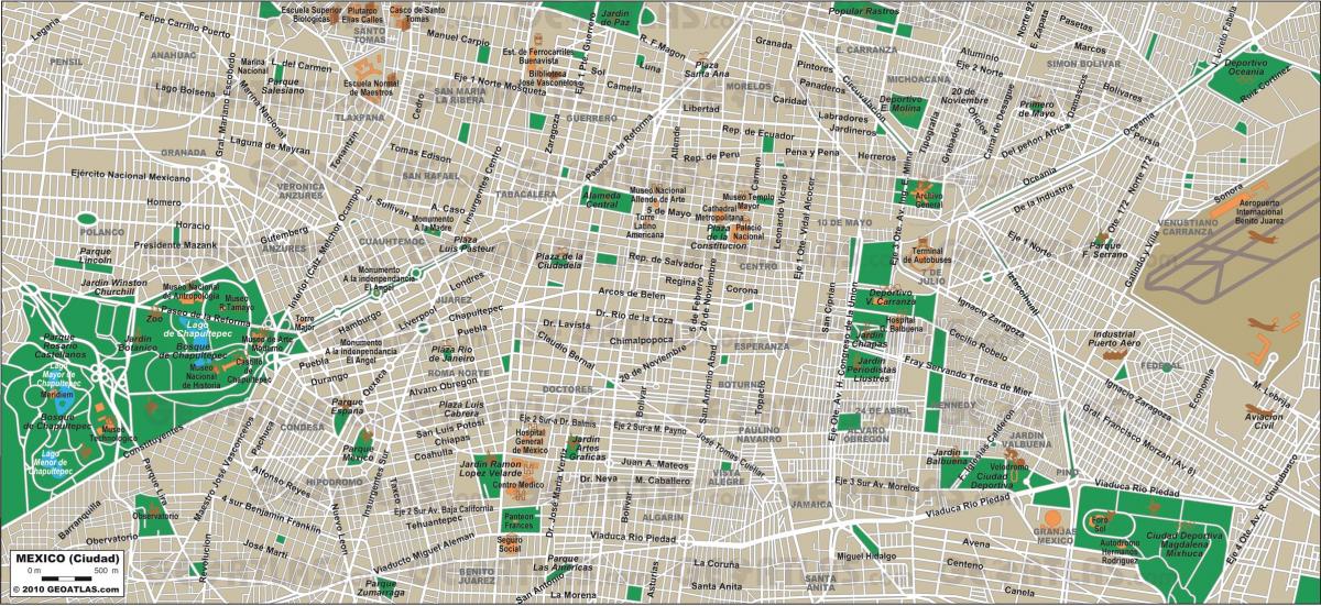 Mexiko-Stadt Stadtplan
