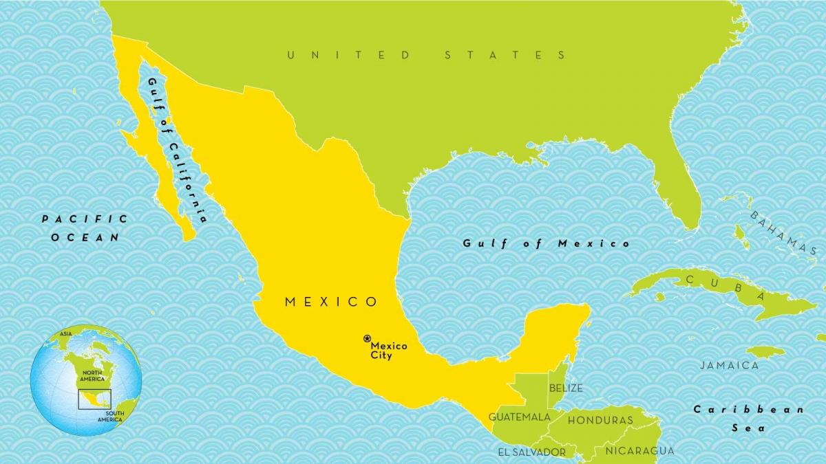 eine Karte von Mexiko-Stadt