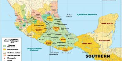 Tenochtitlan Mexiko-map