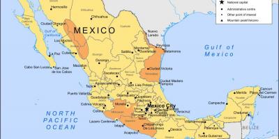 Karte von Mexiko-Stadt und Umgebung
